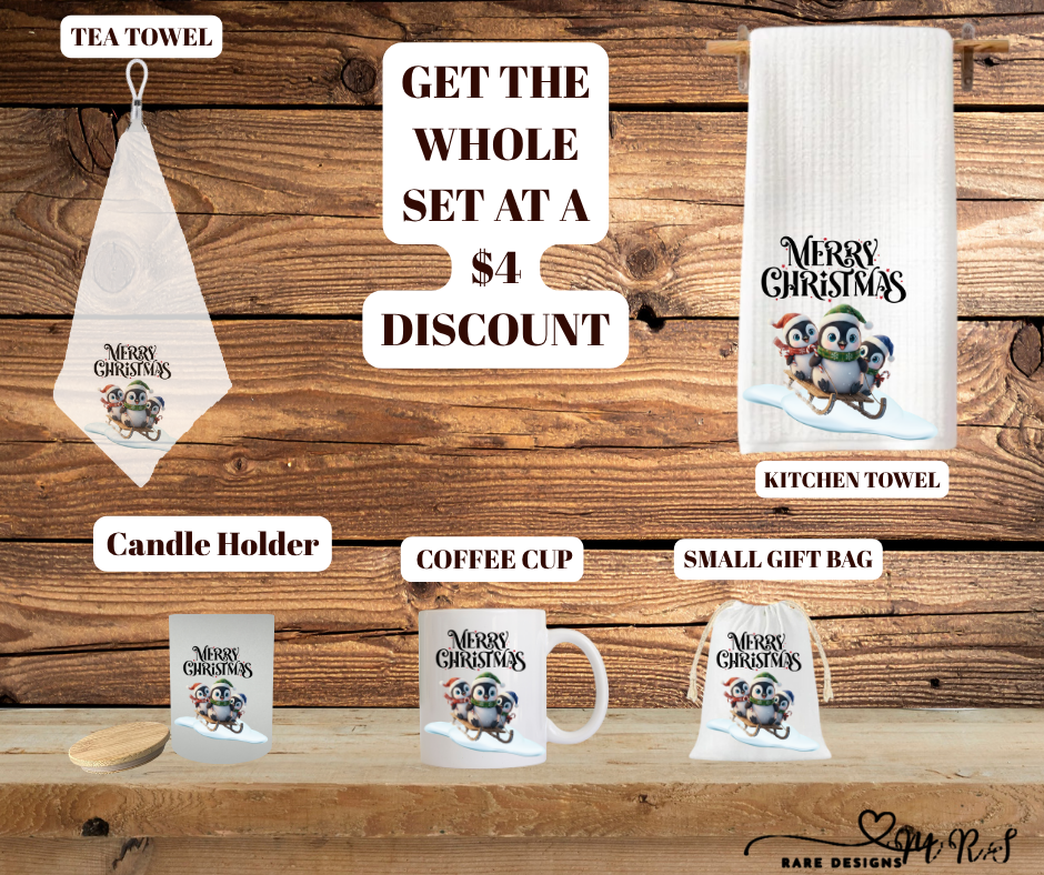 Penguin Pals “Merry Christmas” Holiday Gift Set (Save $4 on the full set!)