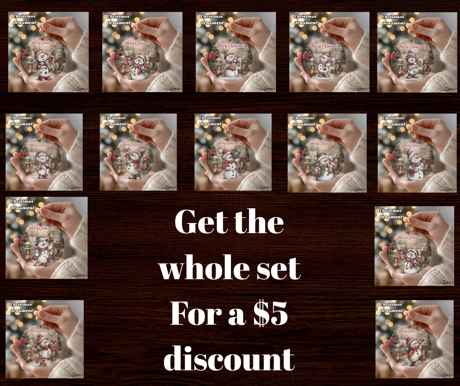 Enchanted Snowfolk Christmas Ornament Collection – 14-Piece Holiday Set