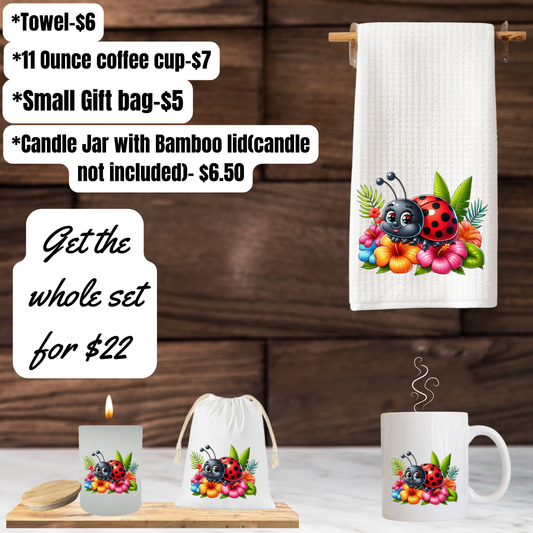 🐞 Ladybug Garden Delight 4-Piece Gift Set