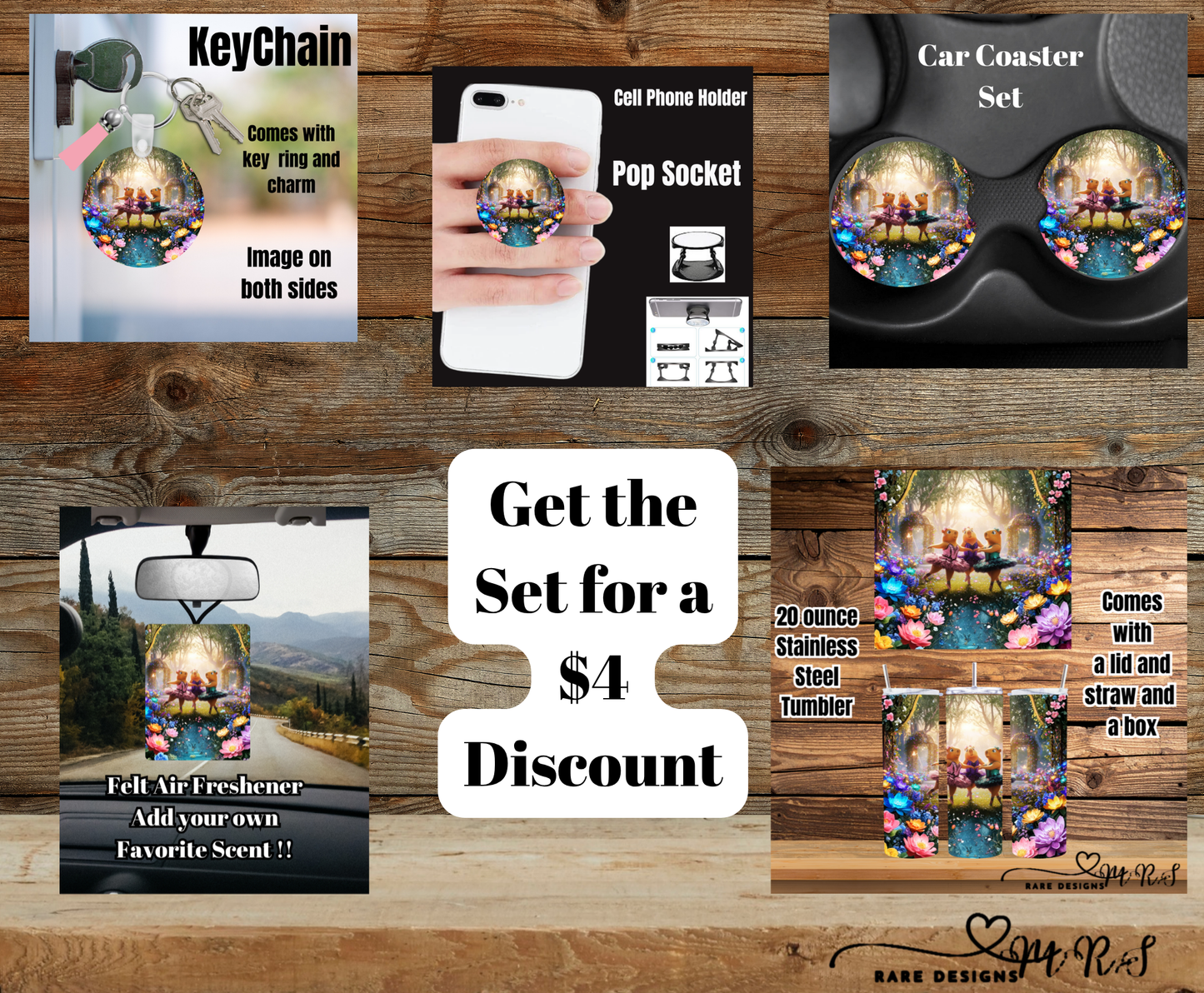 Dancing Axolotls Enchanted 20oz Gift Set