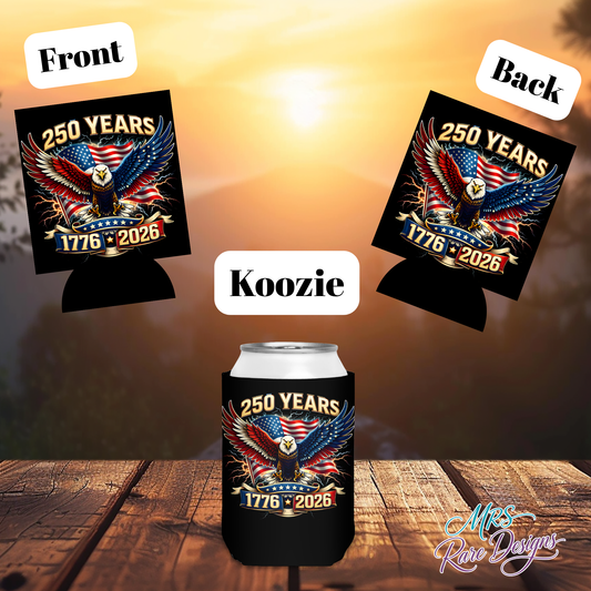 Thunder & Glory 1776 to 2026 Patriotic Can Koozie