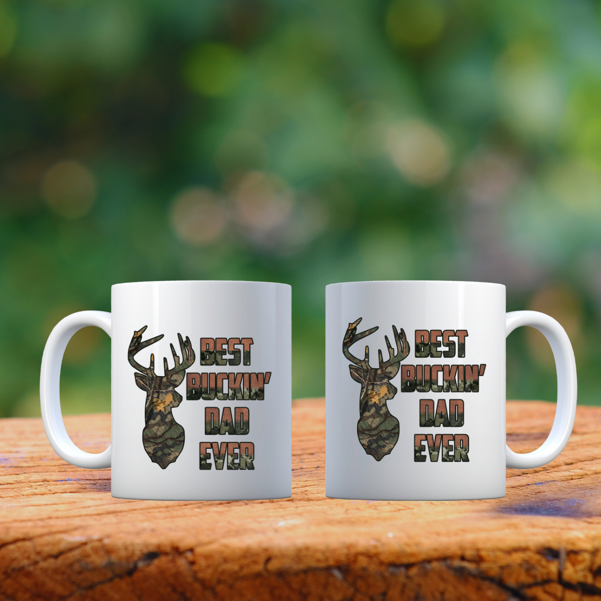Buckin’ Awesome Dad Mug Duo