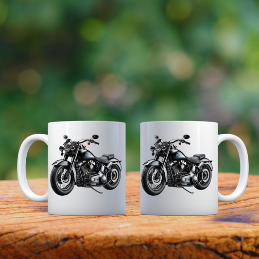 🏍️ Blacked Out Cruiser Motorcycle Mug