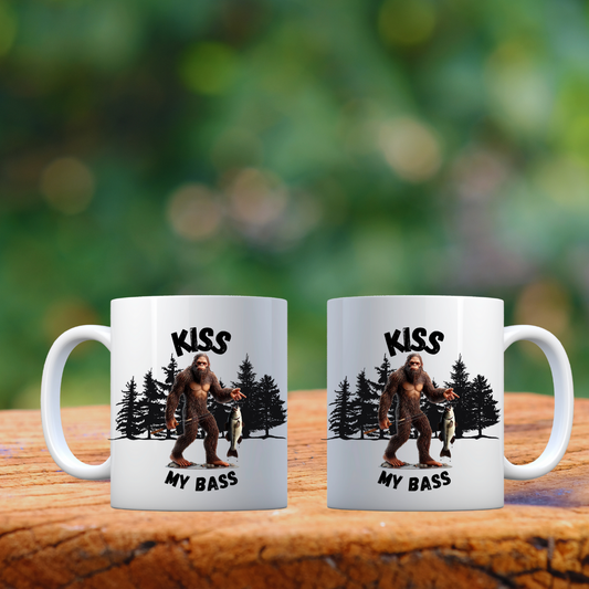 Kiss My Bass – 11oz Ceramic Coffee Mug
