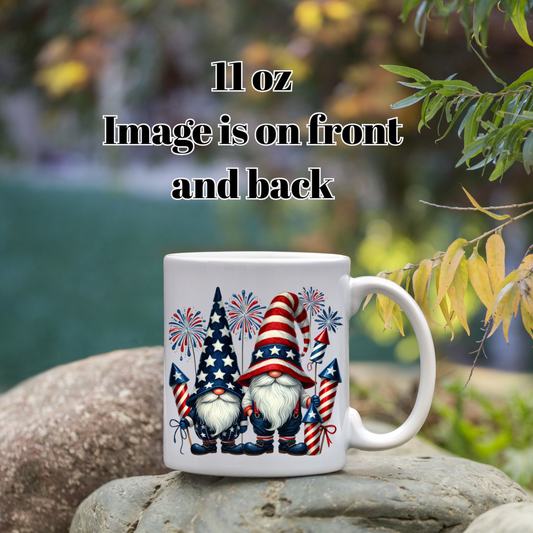 Patriotic Gnome Fireworks Mug Collection — 11oz
