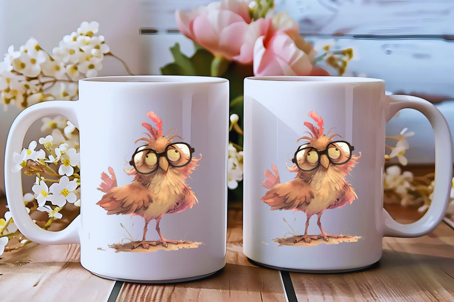 WhimsiBirds Mug Collection – Double-Sided Charm