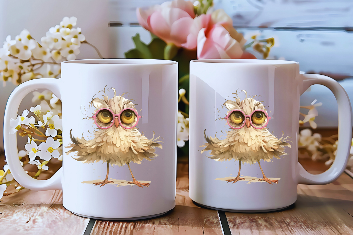 WhimsiBirds Mug Collection – Double-Sided Charm
