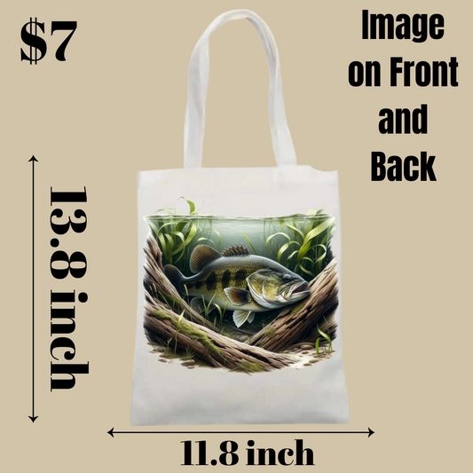 Underwater Bass Tote Bag Collection