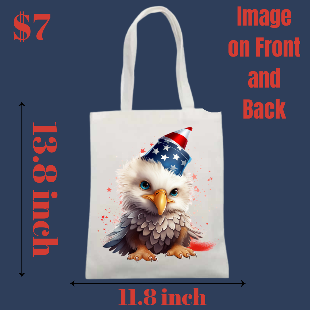 Patriotic Eagle Tote Bags