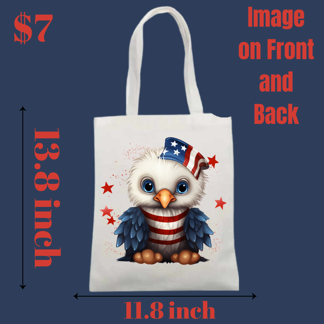 Patriotic Eagle Tote Bags