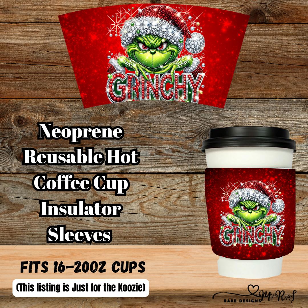 Grinchy Glam Coffee Cup Koozie Collection