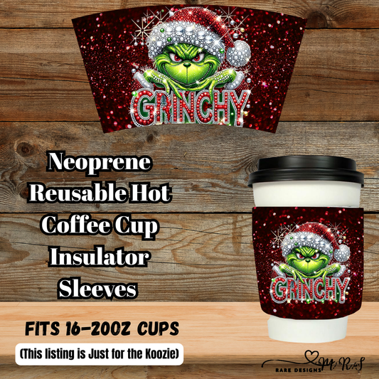 Grinchy Glam Coffee Cup Koozie Collection