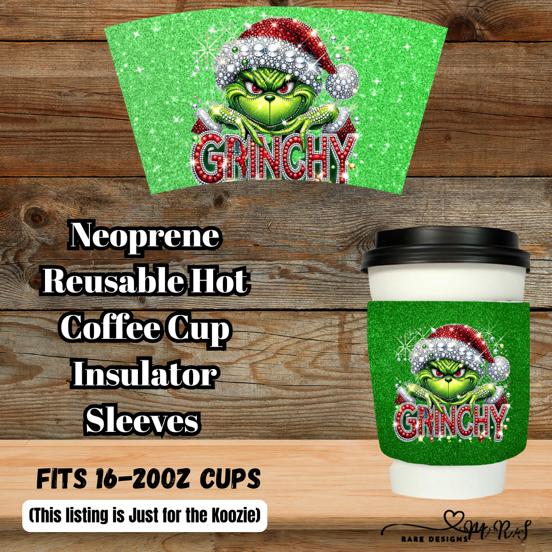Grinchy Glam Coffee Cup Koozie Collection