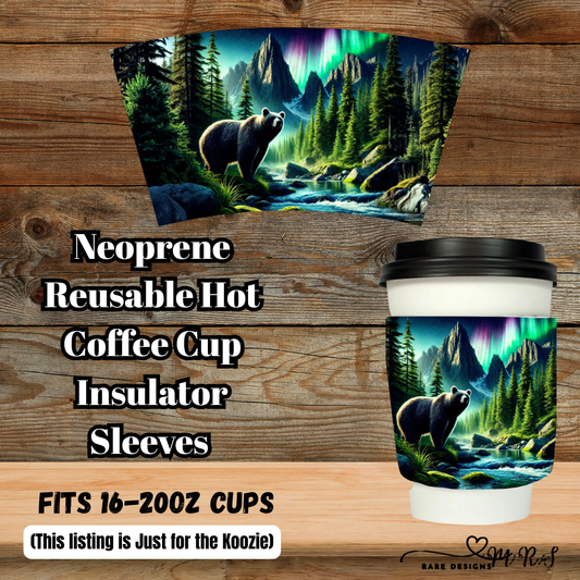 Aurora Wilderness Neoprene Coffee Cup Sleeve — Fits 16–20oz (Sleeve Only)