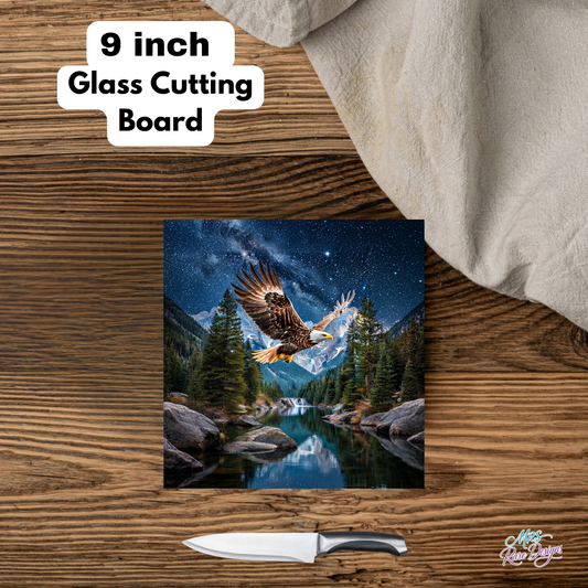 Wilderness Heights Square Glass Cutting Board
