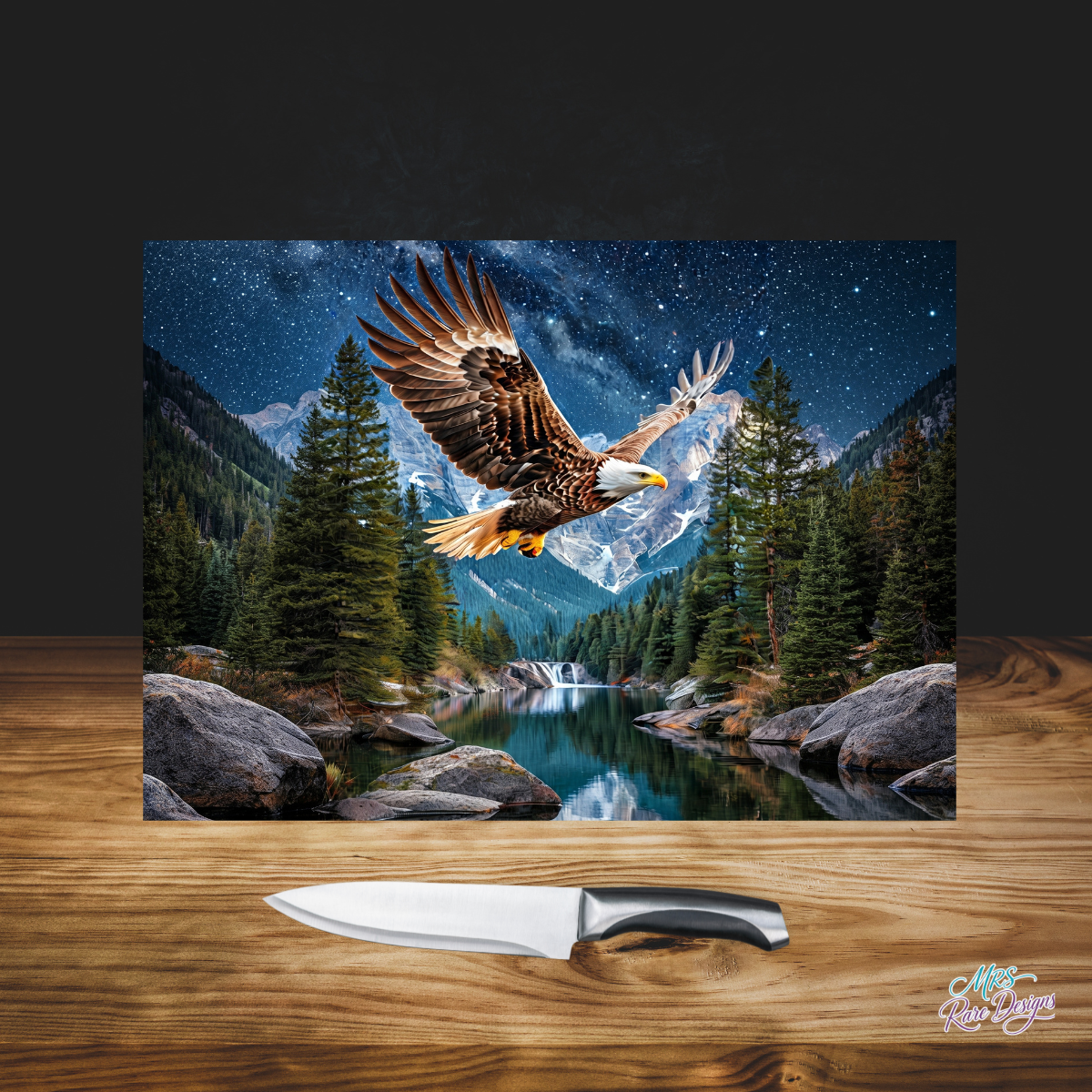 Alpine Soaring Eagle Glass Cutting Board