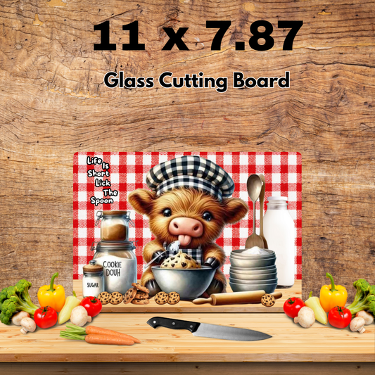 Highland Baker Cow Glass Boards