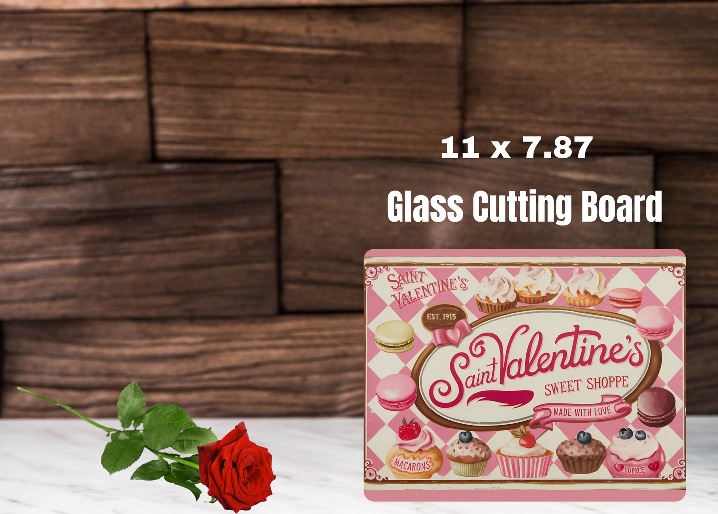 Sweetheart's Delight Glass Cutting Boards