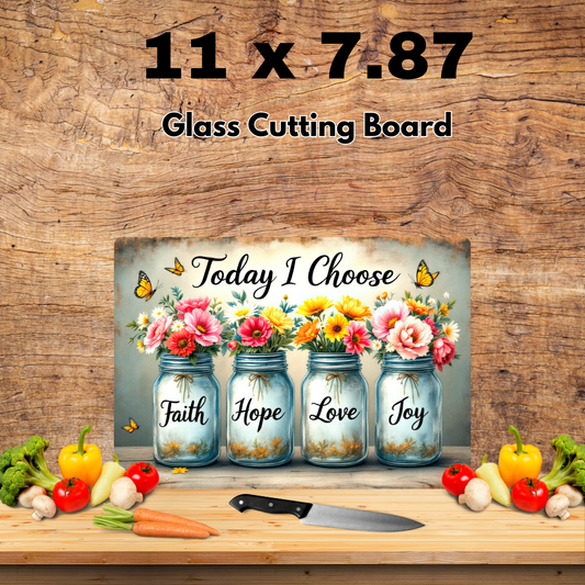 🌸 Today I Choose Glass Cutting Board 🌸