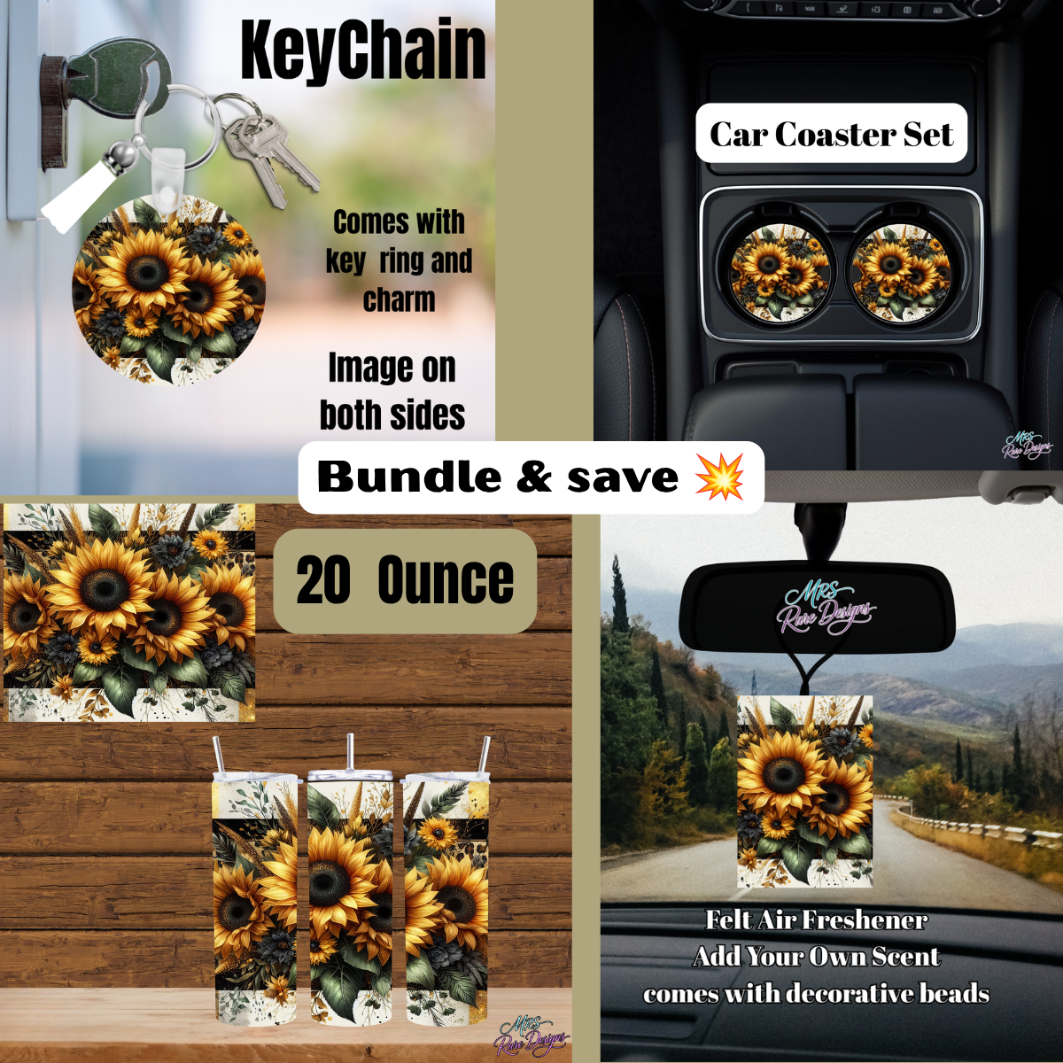 Sunflower Squad Bundle — Complete Car & Carry Set