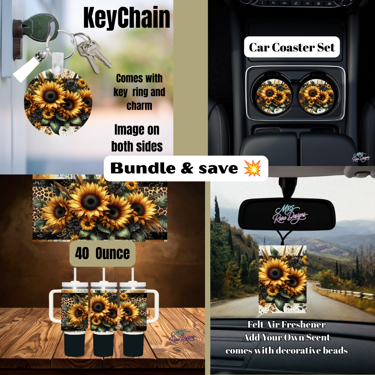 Sunflower Squad Bundle — Complete Car & Carry Set