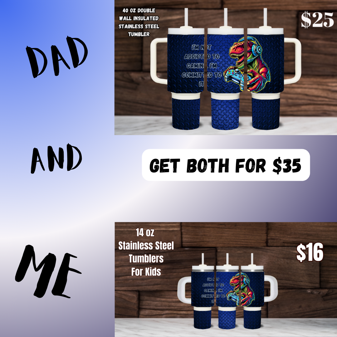 Dad and Me Gamer Tumbler Bundle