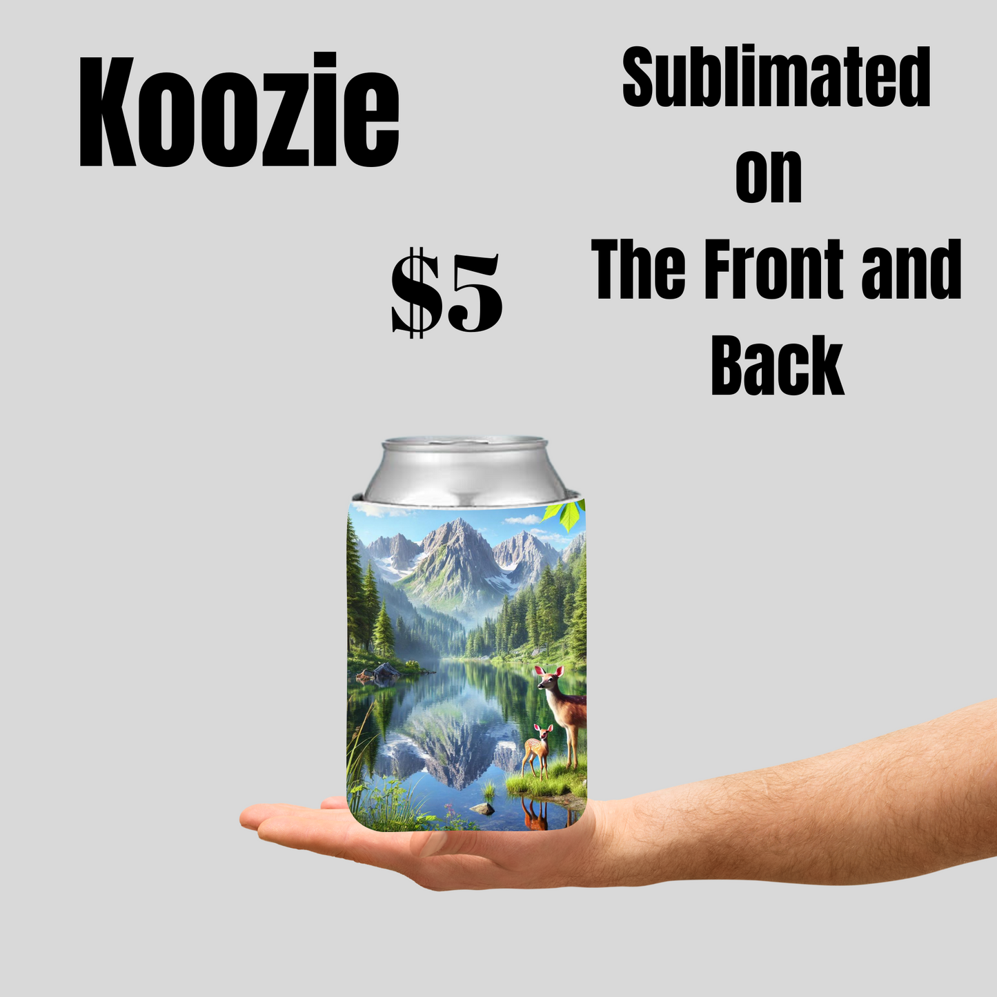 Nature-Inspired Sublimated Koozies