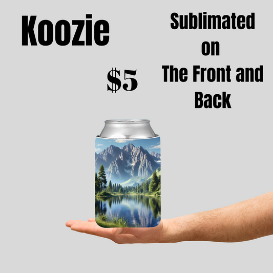 Nature-Inspired Sublimated Koozies