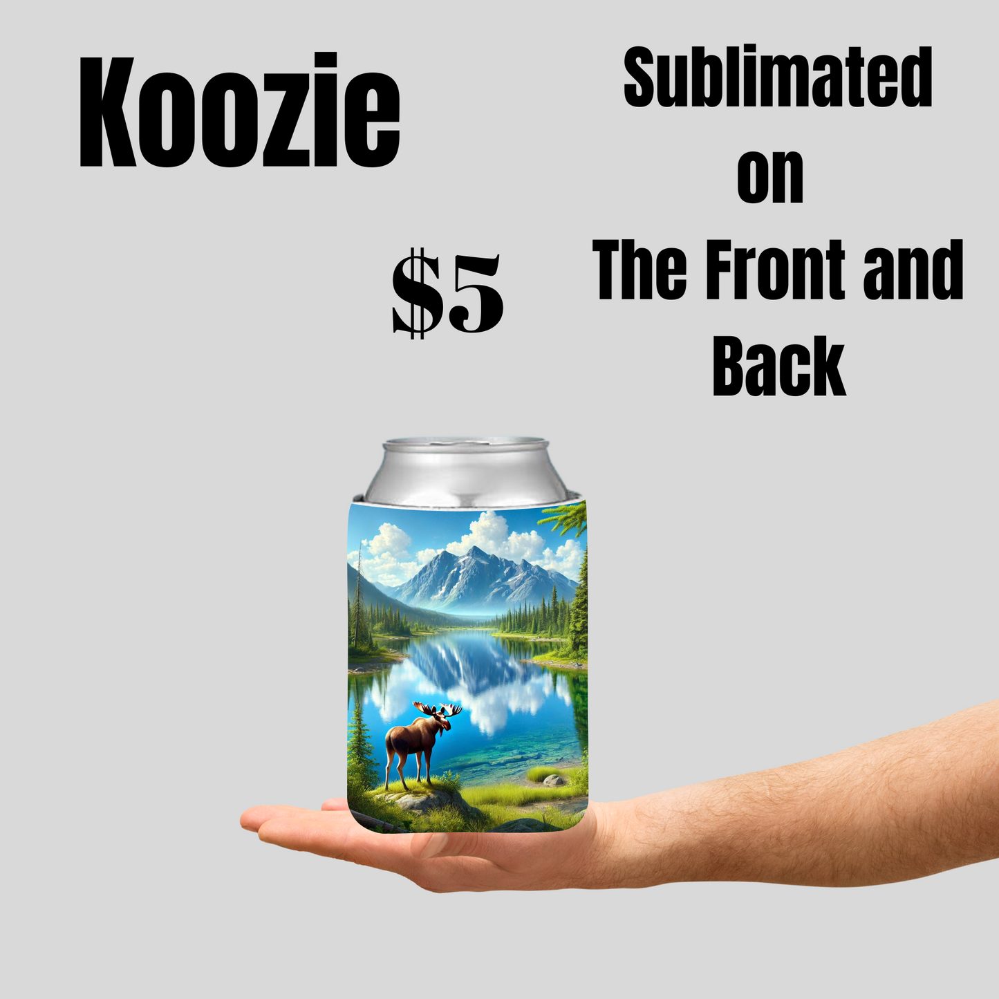 Nature-Inspired Sublimated Koozies