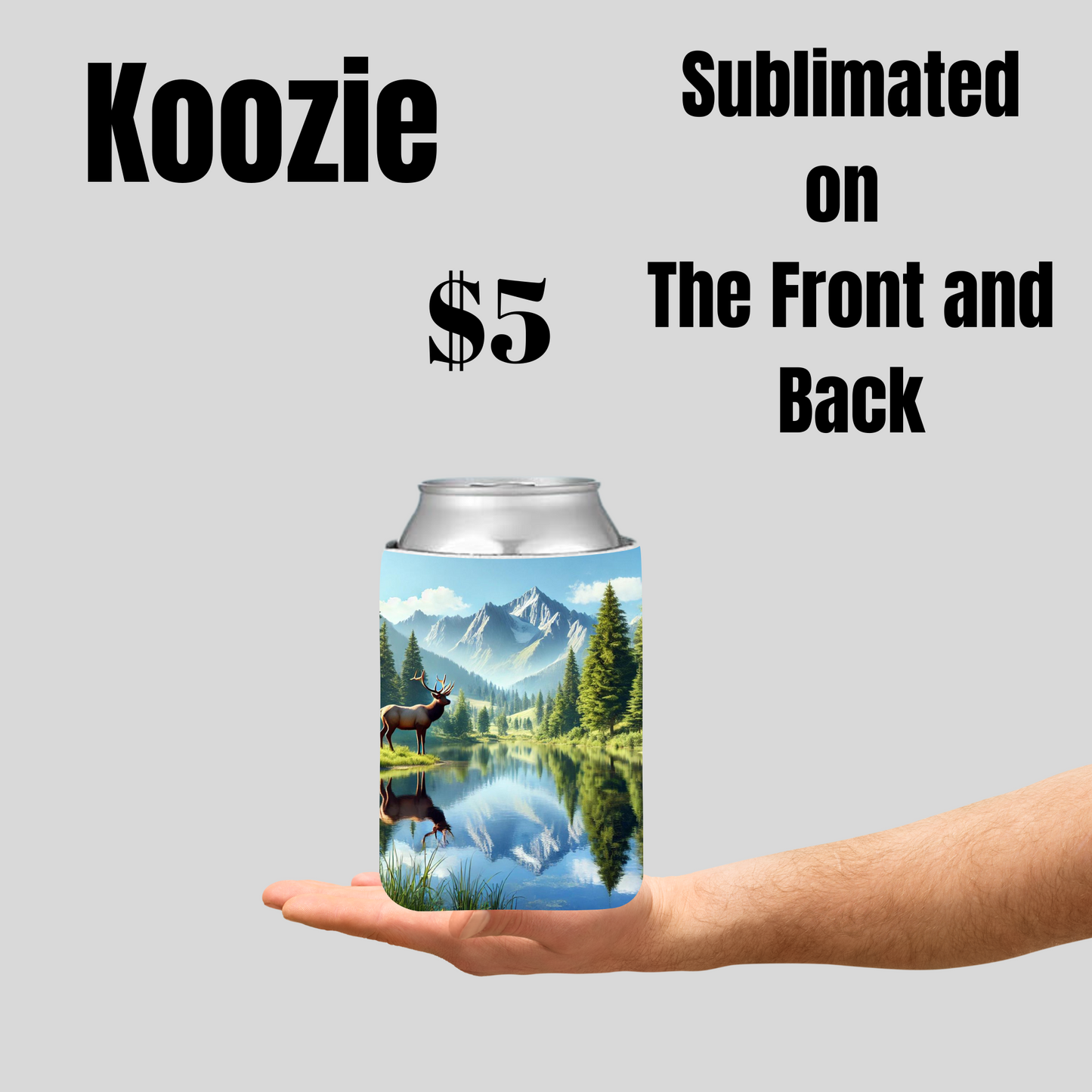 Nature-Inspired Sublimated Koozies