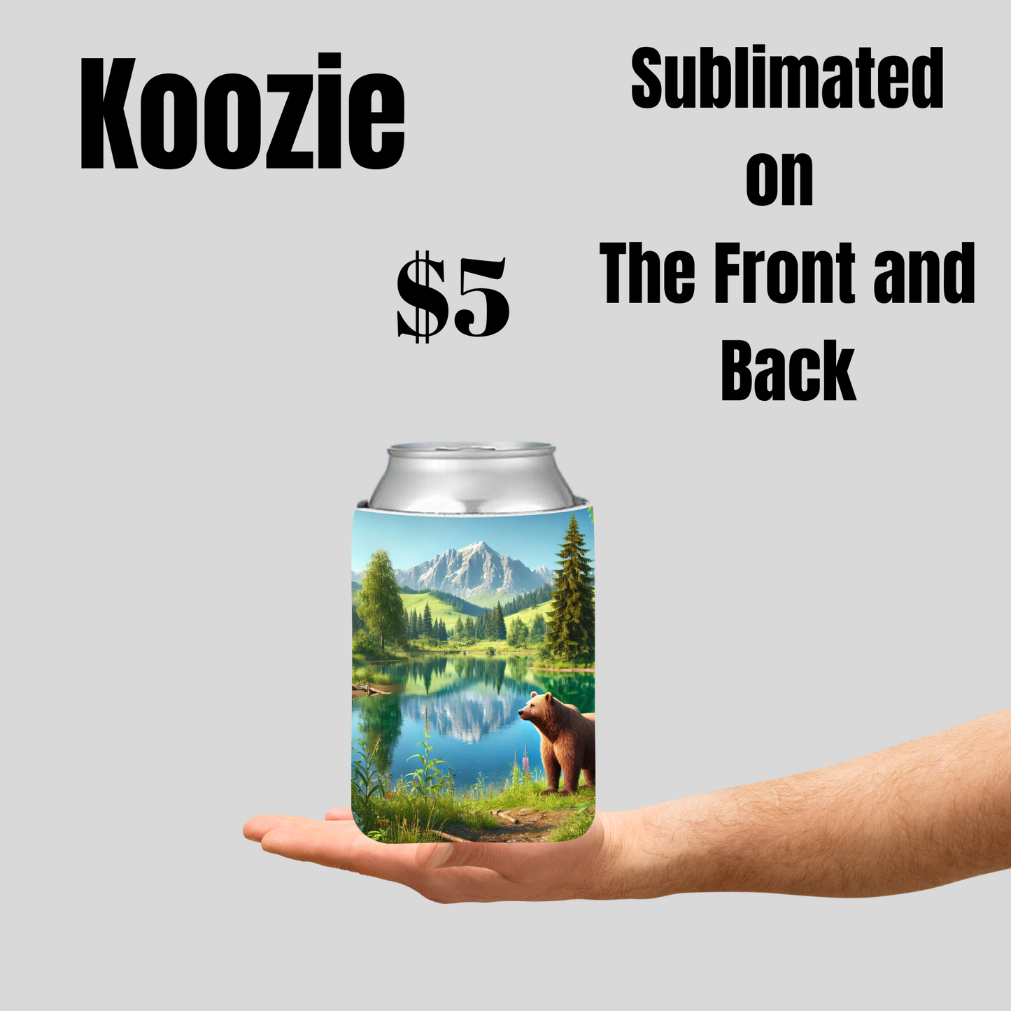 Nature-Inspired Sublimated Koozies