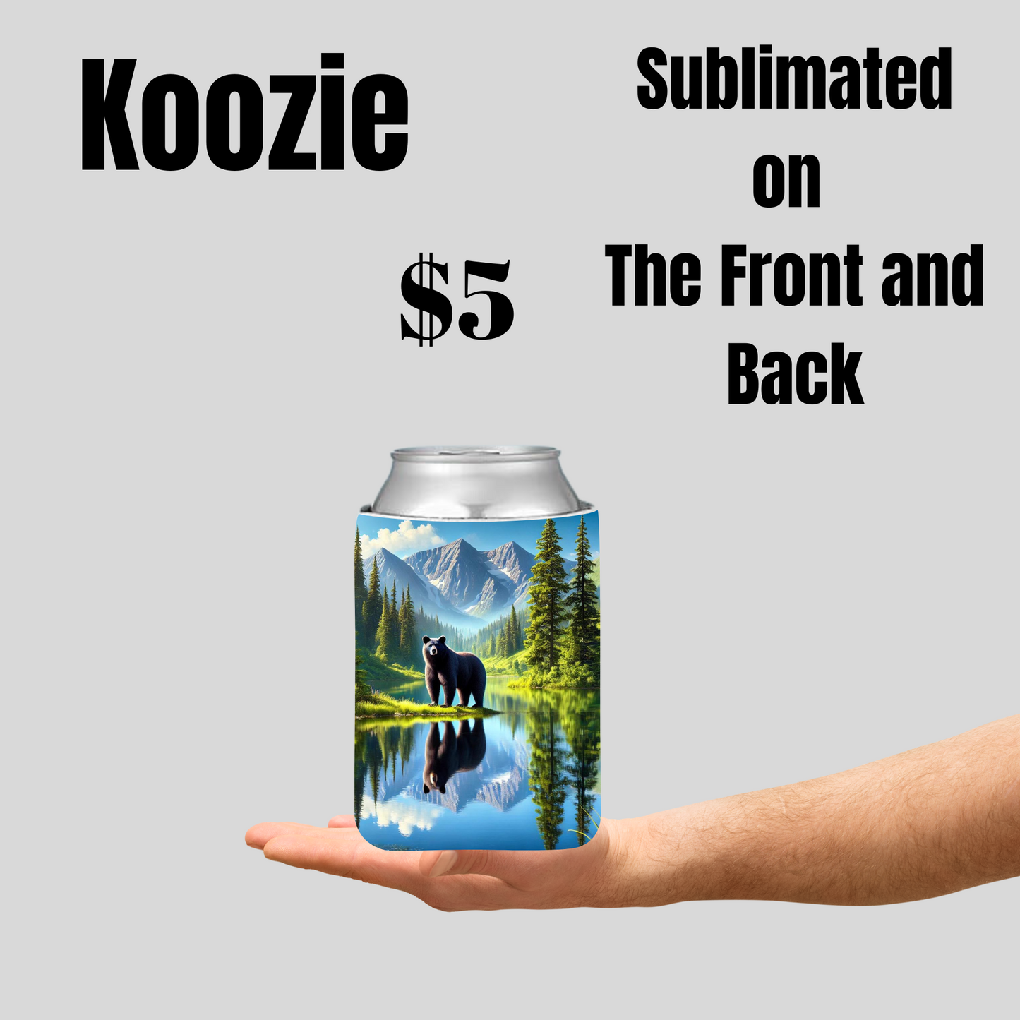 Nature-Inspired Sublimated Koozies