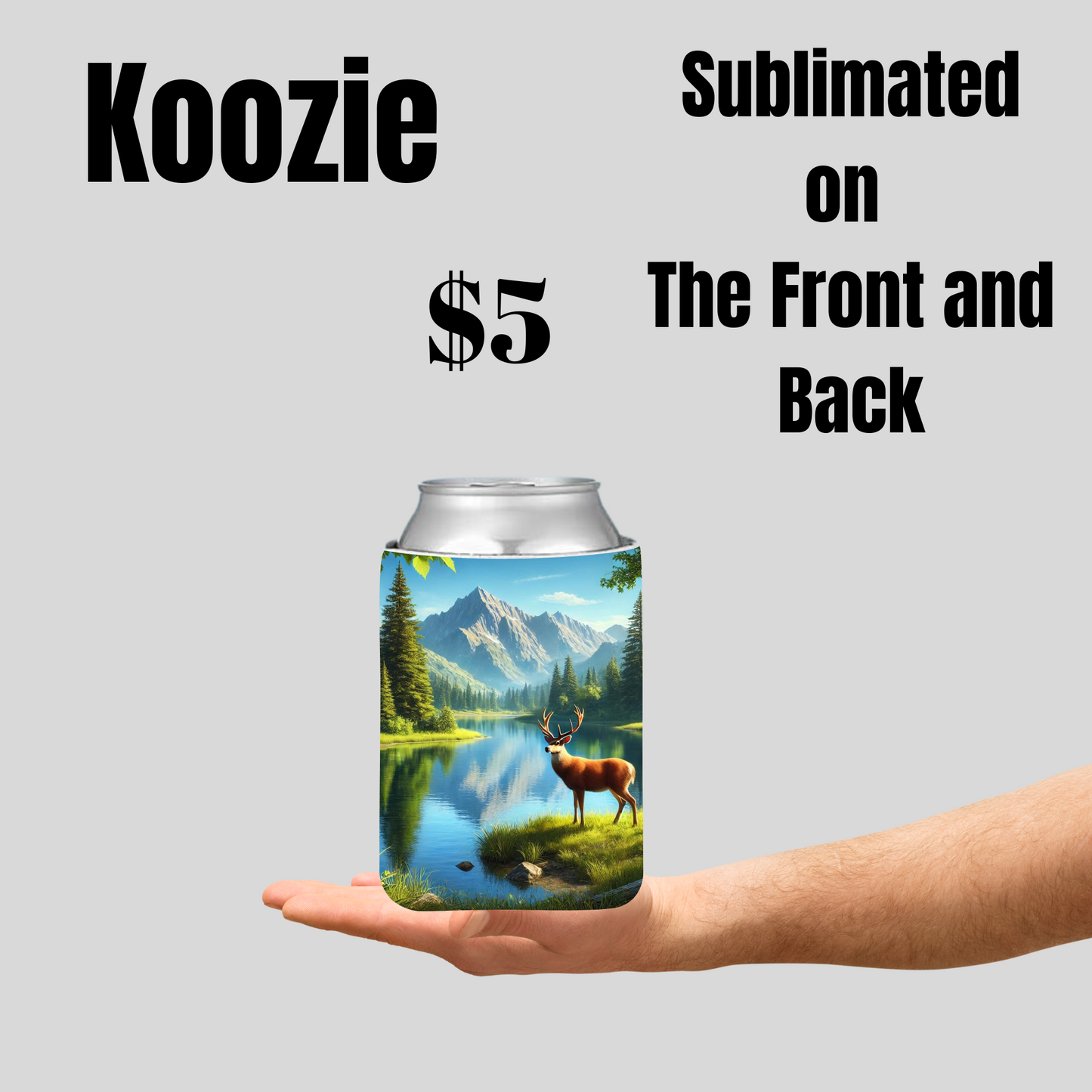 Nature-Inspired Sublimated Koozies