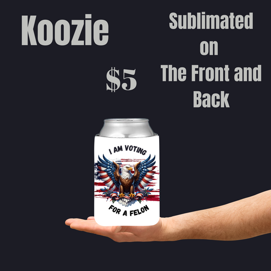 Patriotic Eagle Statement Koozies