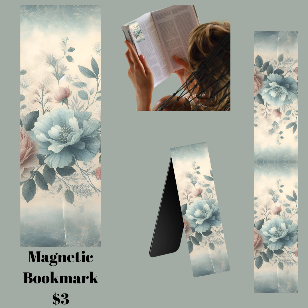 Elegant Vintage Floral Magnetic Bookmarks