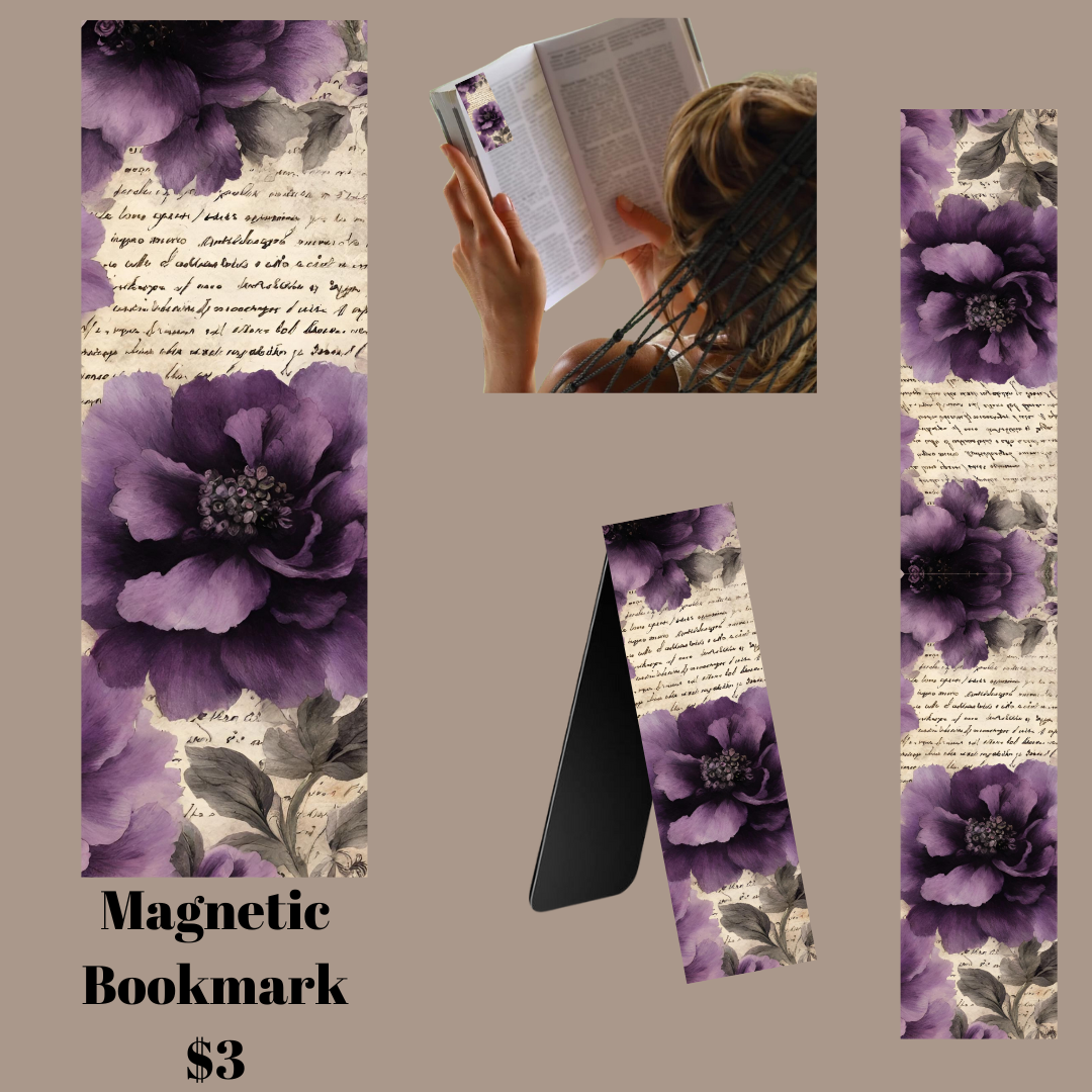 Vintage Floral Magnetic Bookmarks