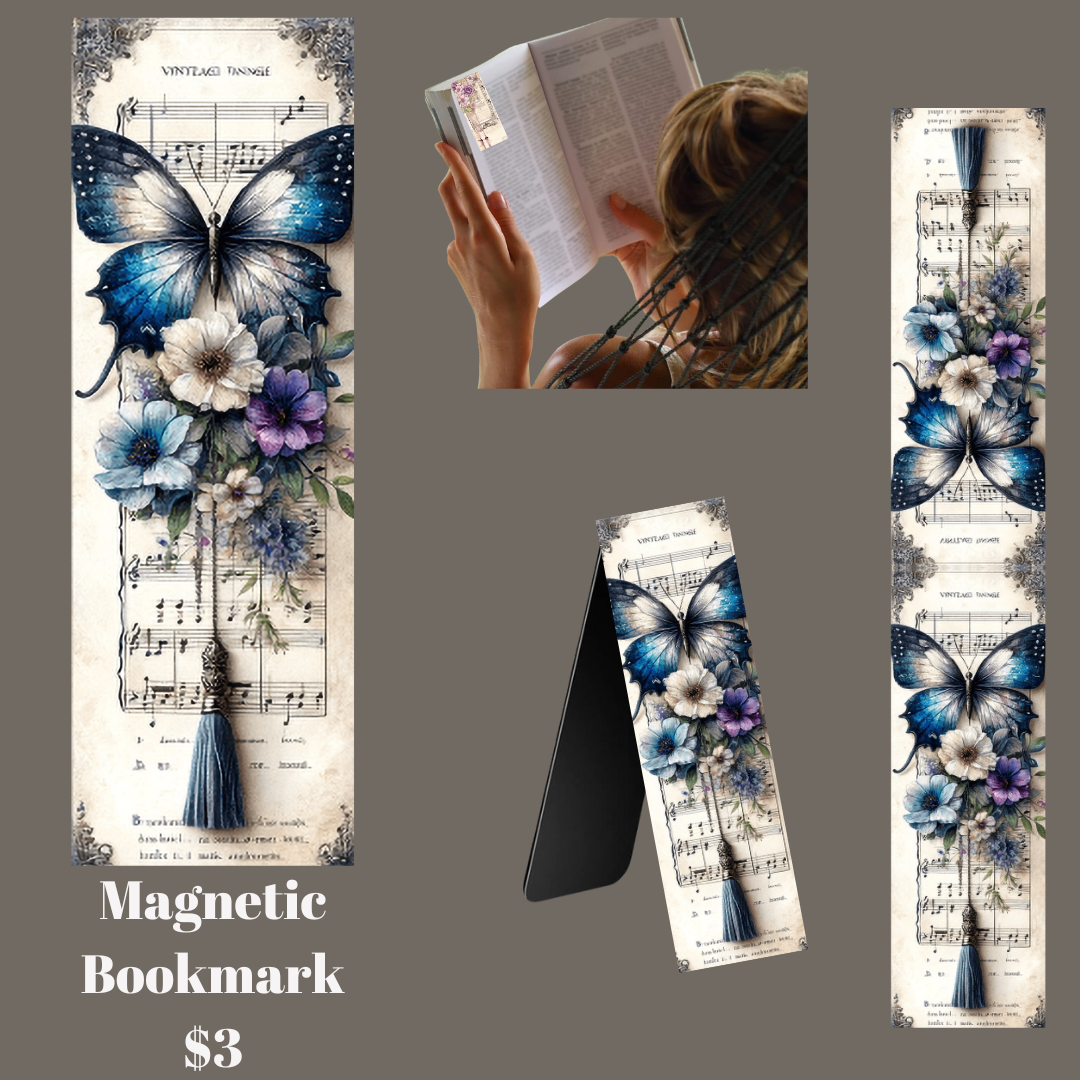 Butterfly Symphony Magnetic Bookmarks