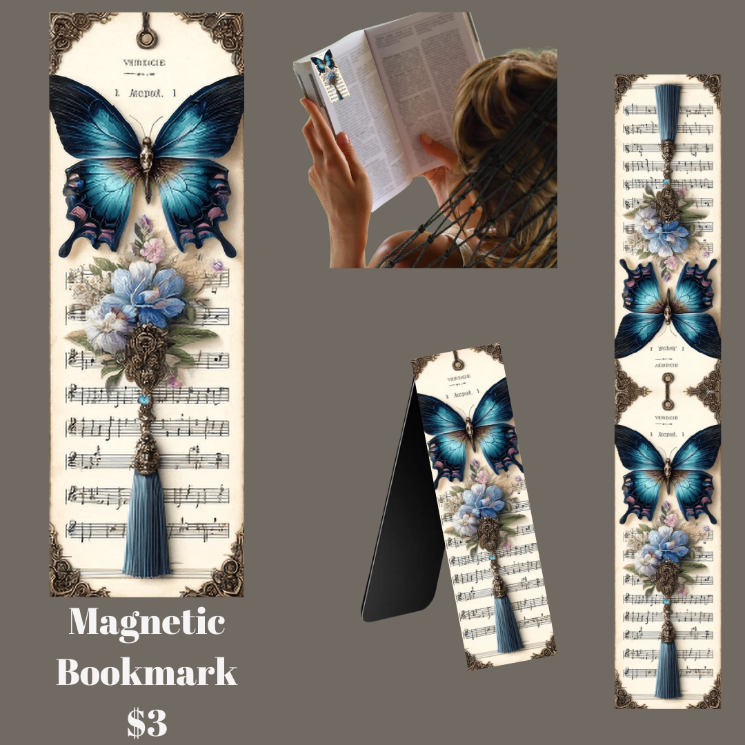 Butterfly Symphony Magnetic Bookmarks