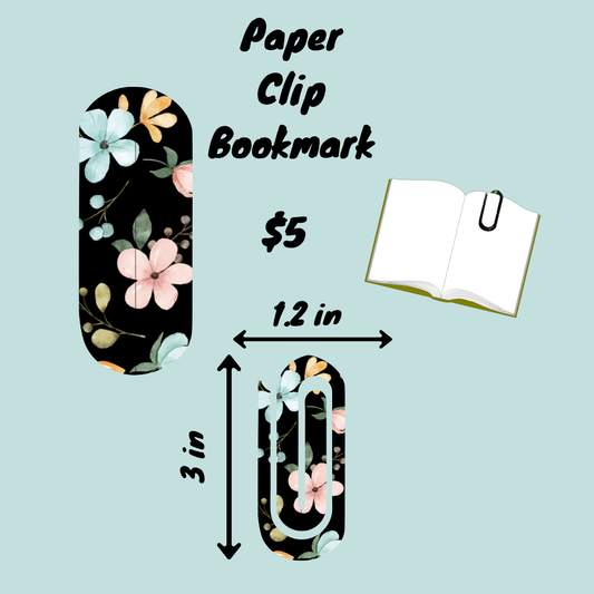 🌸 Floral Whimsy Paper Clip Bookmark Collection 🌸