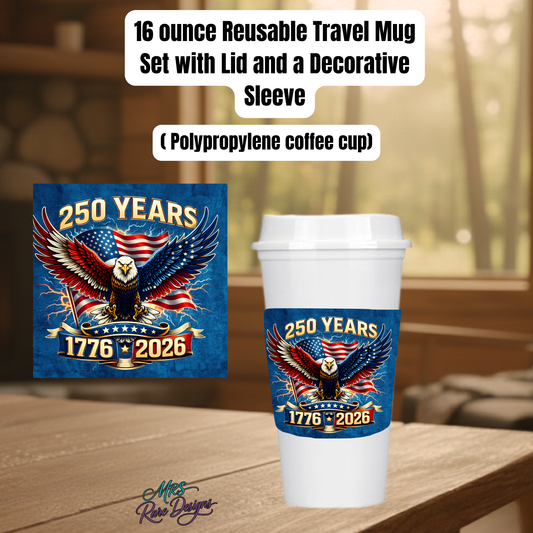 "Freedom Sip" — 250 Years Patriot Travel Mug Set