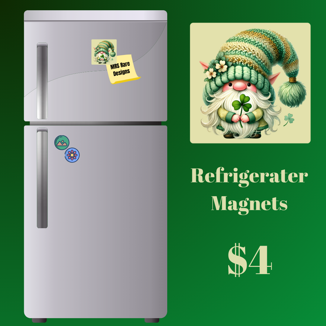Enchanted Garden Gnome Magnets