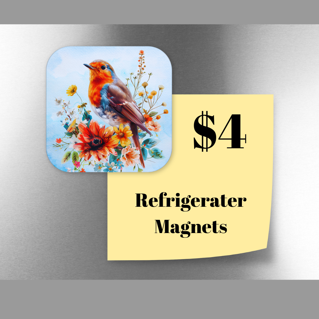 Charming Bird Refrigerator Magnets