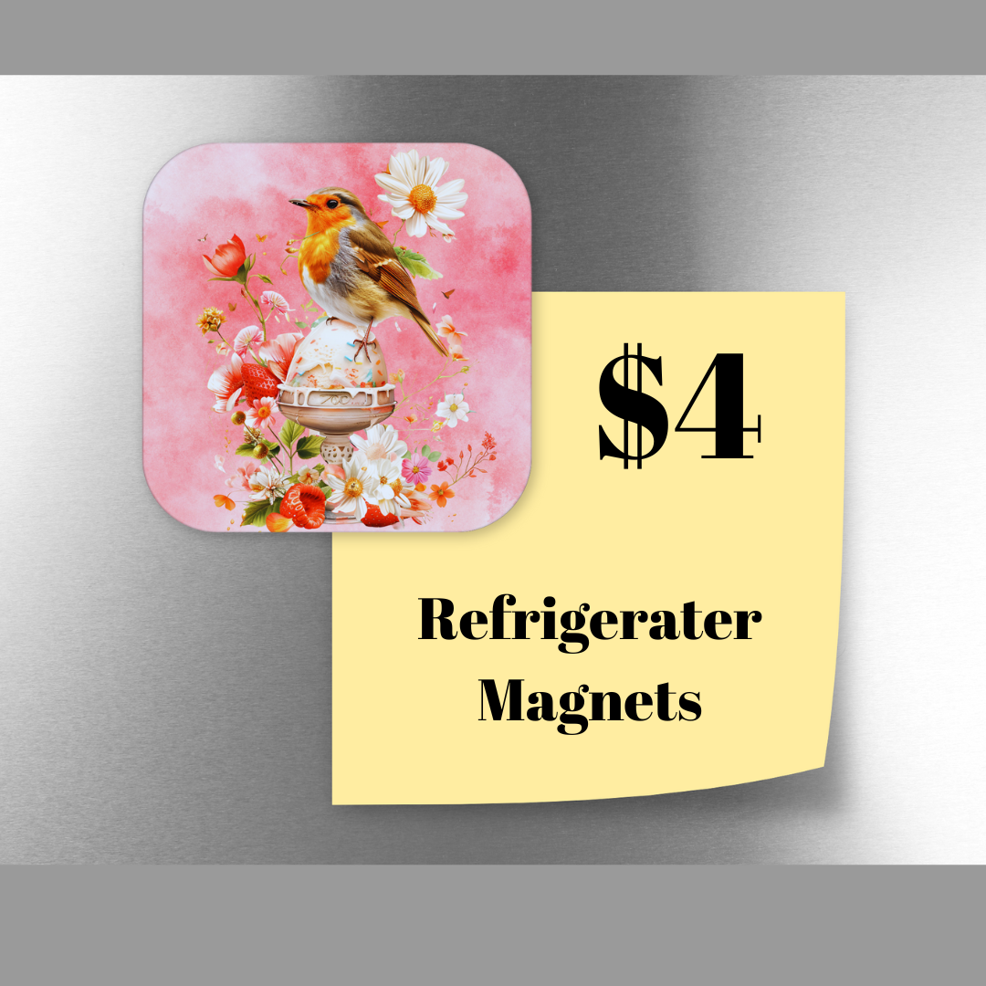 Charming Bird Refrigerator Magnets