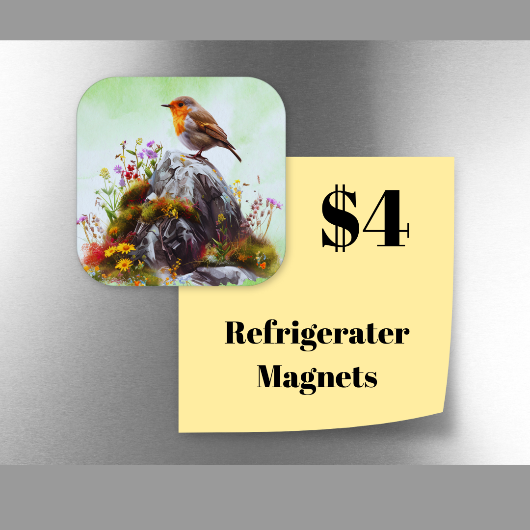 Charming Bird Refrigerator Magnets