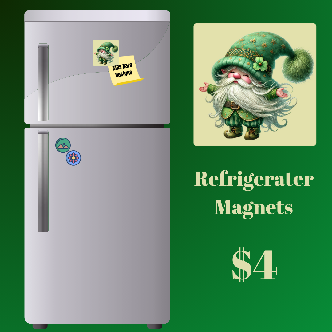 Enchanted Garden Gnome Magnets