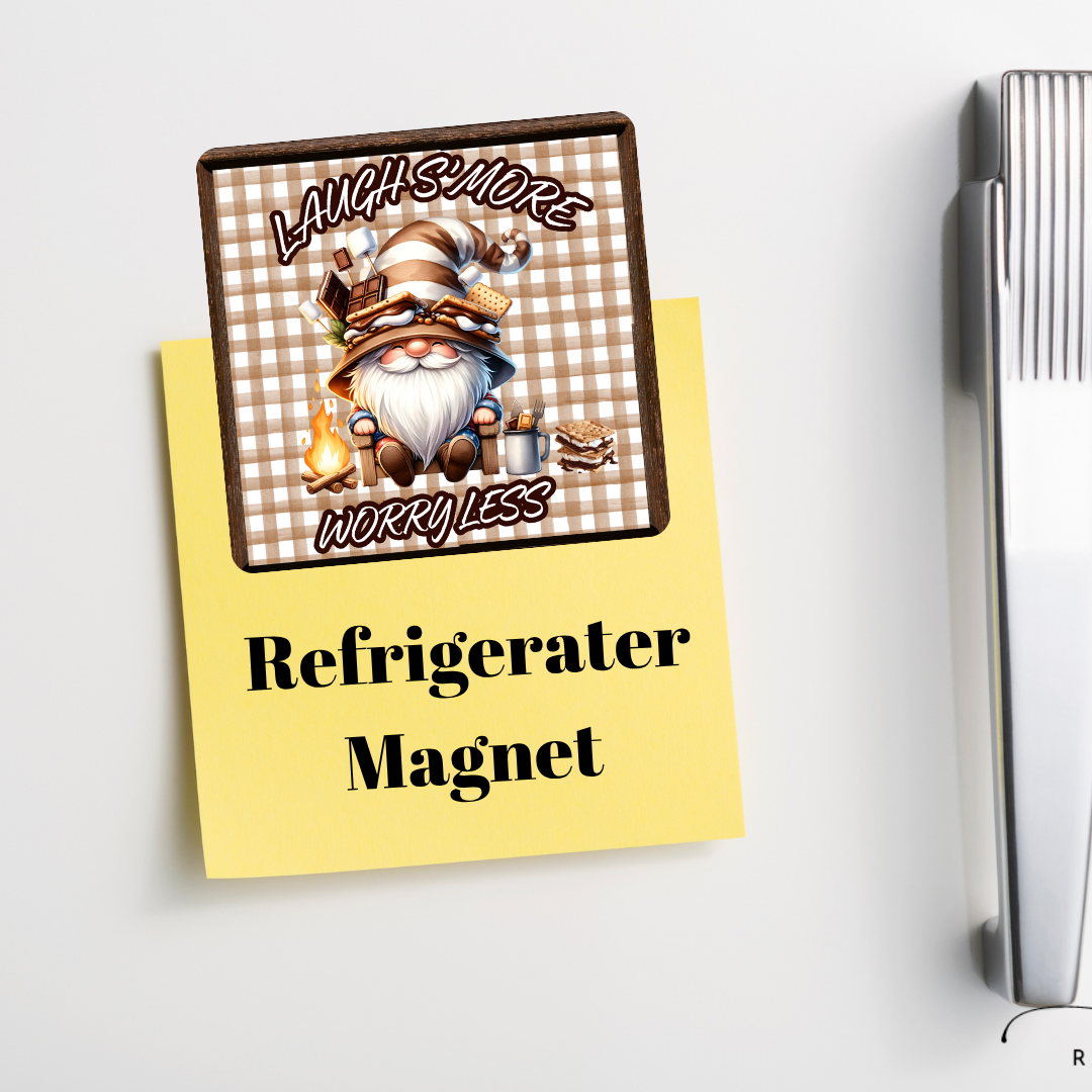 Laugh S’more, Worry Less — Stacked S’mores Hat Gnome Kitchen & Coffee Set