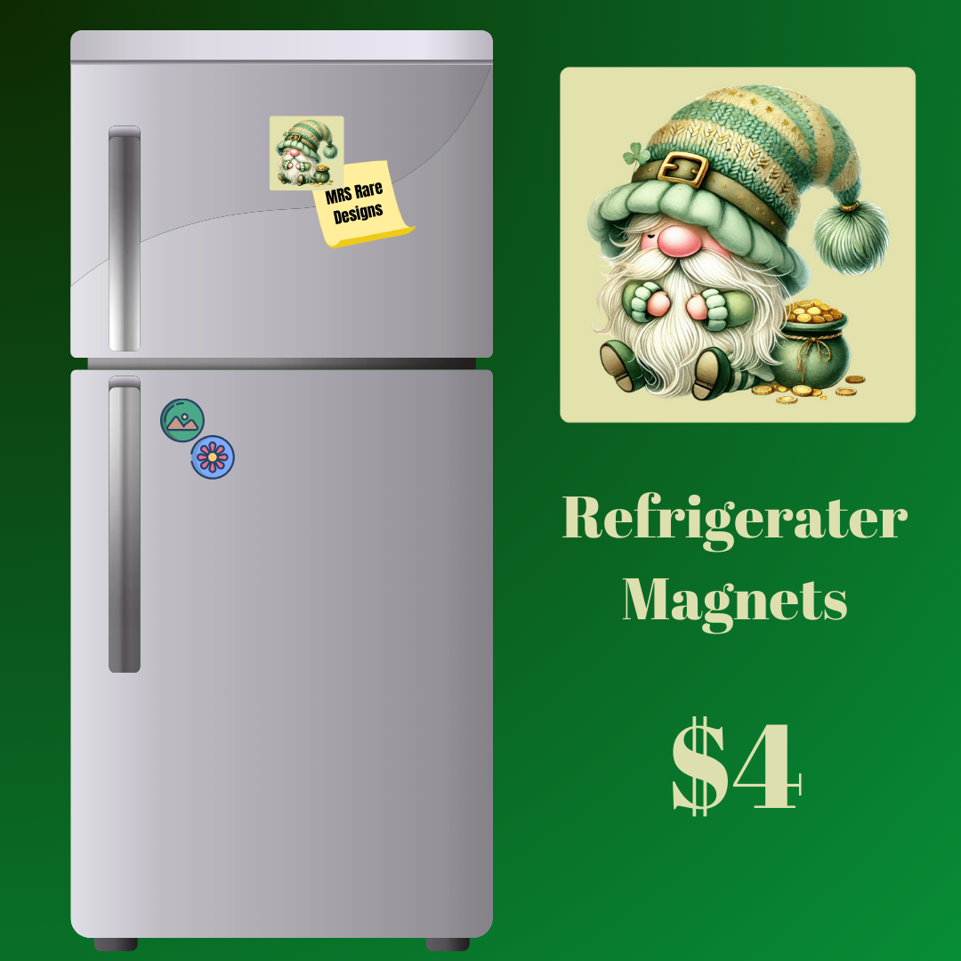Enchanted Garden Gnome Magnets
