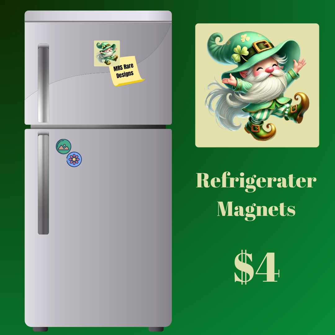 Enchanted Garden Gnome Magnets