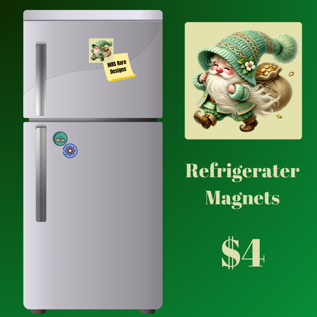 Enchanted Garden Gnome Magnets