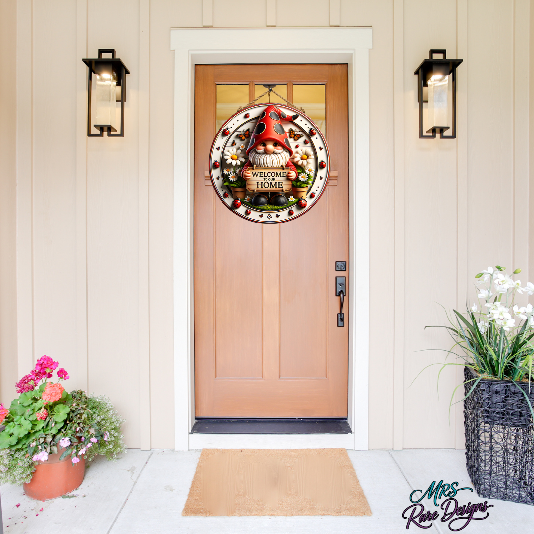 "Home Sweet Gnome" Welcome Sign